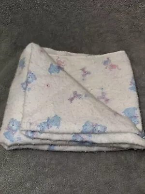 VTG Baby Receiving Blanket Thin 31”x 38” • $8