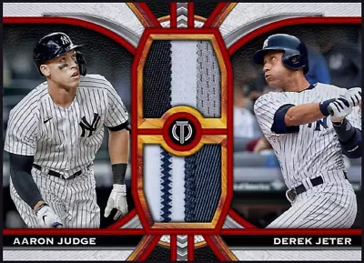 2023 Topps Tribute Red Dual Relic RARE - AARON JUDGE & DEREK JETER Digital Card • $15