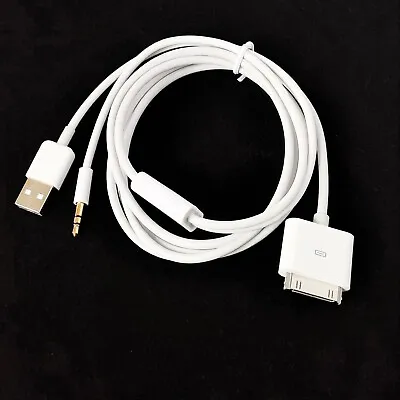 30pin Dock To 3.5mm Car AUX Audio USB Charger Cable For IPhone 3G 4G IPod Touch • $7