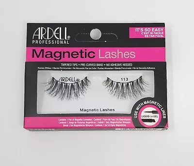 Ardell Eye Lashes 113 Long Lashes Tapered Tips Curved Bands Magnetic Applicator • $3.55