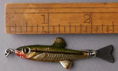 VINTAGE FRED ARBOGAST TIN LIZ MINNOW LURE OHIO 1930s • $34.99