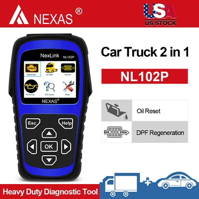 Heavy Duty Truck Diagnostic Scan Tool NL102 Plus Scanner DPF REGEN Fit For ISUZU • $229.99