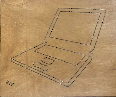 “laptop” Ellison-accucut Wood Block Steel Rule Cutting Die 11 3/4” X 9 3/4” • $30