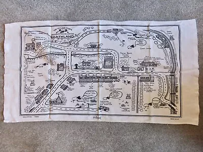 Goathland Designed By Lamont Map Of Goathland  100% Cotton Tea Towel - New • £5