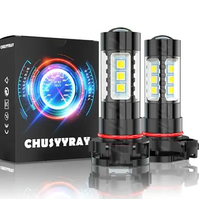 5202/H16 LED Fog Light Bulbs For Chevy Silverado 1500 2500HD 2007-2015 6000K 40W • $9.99