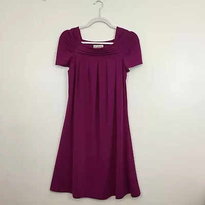 (F) Mary Mcfadden Dress Size M Women's Pleat Tunic Flare Casual Summer • $25