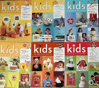 6 Martha Stewart Kids Magazine Spring Summer Fall Winter Crafts  2004 05 06 • $21.99