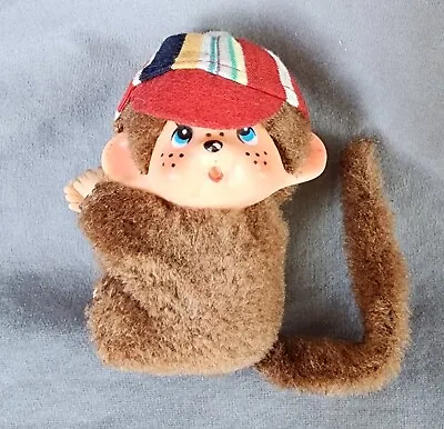 Vintage Monchichi Hugger Monkey Mini Baby Boy Toy Clip-On 70s 80s With Cap • $25