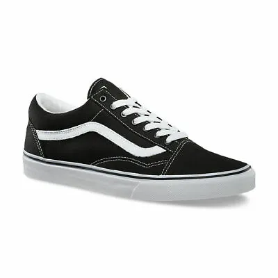 VANS Old Skool Kids Shoes BLACK TRUE WHITE | Kids Sneakers NEW • $71.16