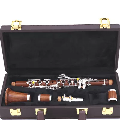 New Eb 18 Keys Professional Clarinet Rose Wood Clarinet E Flat Sweet Tone • $561.66