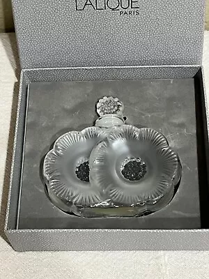 Lalique Two Flowers Deux Fleurs Frosted And Clear Perfume Bottle Mint In Box. • £172.11