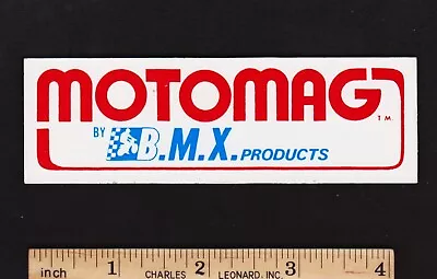 MOTOMAG By BMX Vintage Bicycle Motocross STICKER Decal Mongoose Redline Webco • $6.50