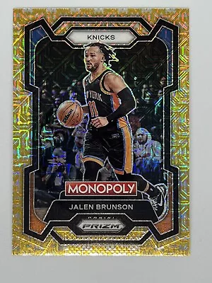 2023-24 Prizm Monopoly Gold Shimmer #59 Jalen Brunson #181/500 New York Knicks • $12.99