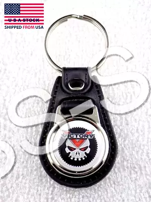 Victory Motorcycles Key Fob Ring Skull Chain Vision Gunner V2 Magnum Vegas Judge • $12