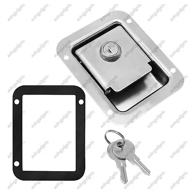 Door Lock Camper Trailer Toolbox Truck Handle Latch Paddle Key Stainless Steel • $15.54