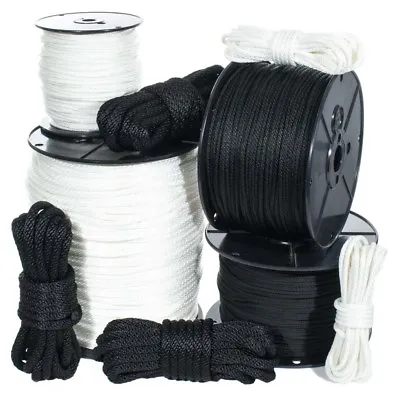 $16.39 • Buy Solid Braid Nylon Rope In 1/8, 5/32, 3/16, 1/4, 5/16, 3/8, And 1/2 Inch - Marine