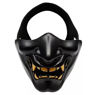 AOUTACC Airsoft Half Face MasksEvil Demon Monster Kabuki Samurai Hannya Oni ... • $27.01