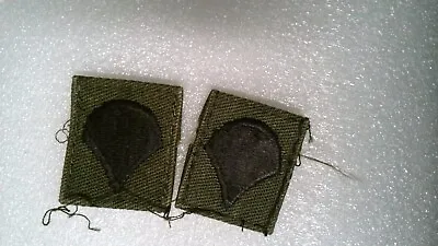 Military Patch Sew On Rank Set Of 2 Pulled Off Uniforms Od Green E-4 Specialist • $1.99