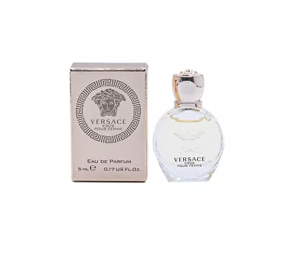 Mini Versace Eros Pour Femme By Versace 0.17 Oz EDP Perfume For Women New In Box • $9.82