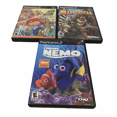 PlayStation 2 Game Lot Nemo Beach Bandits Madagascar All W Manuals Good • $14.77