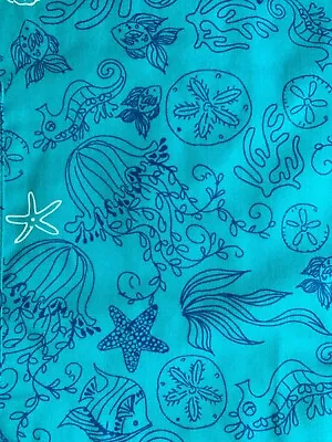 Scrub Top Size: Xs Jellyfish Ocean Teal Nwt Nurse Medical Vet Cna Work Dental • $18.85