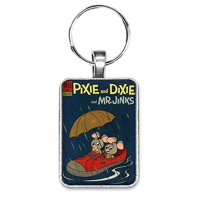 Pixie And Dixie And Mr. Jinks May-July Cover Key Ring Or Necklace Vintage Comic • $12.95