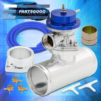 Universal Type-S Adjustable PSI Blue Blow Off Valve Turbo + 2.5  Adapter Pipe • $46.99