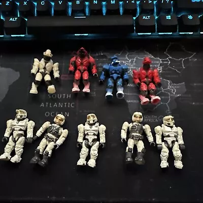Halo Mega Bloks WHITE/SNOW Spartan Mini Figures • £14