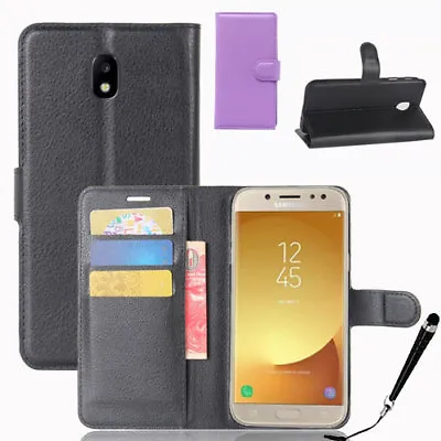 HQ Wallet Money Card Leather Case For Samsung Galaxy J3 / J5  / J7 2017 +Stylus  • $9.59