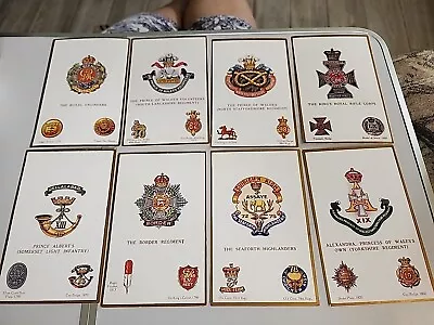 Vintage England Postcards Lot Of 8 The Coat Of Arms Military Prince Of Wales D3 • $24.99