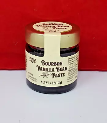 Trader Joe's Bourbon Vanilla Bean Paste Extract 4oz Jar Exp 8/17/26 Sealed New! • $14.50