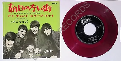 The Animals– We've Gotta Get Out Of This Place/Red Vinyl OR-1421 Japan 7  1965 • £20