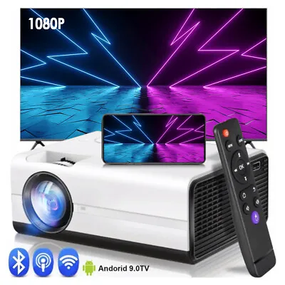 $146.99 • Buy Native 1280P Projector WIFI Bluetooth  Android 9.0 System Home 5G 4K Proyector