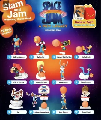 McDonald's Happy Meal 2021 Space JAM A New Legacy Warner Bros TOYS OR THE SET • $2.59