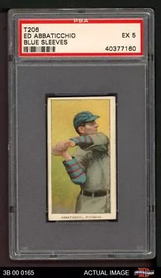 1909 T206 Ed Abbaticchio Blue Sleeves Pirates VARIATION PSA 5 - EX • $860