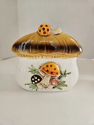 Sears Roebuck & Co Ceramic Merry Mushroom Napkin Holder 1978  • $39