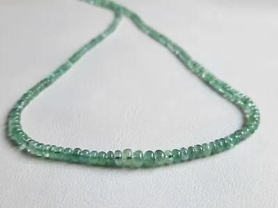 Natural Emerald Beads Colombian Emerald Beaded Necklace Unheated Emerald • $100