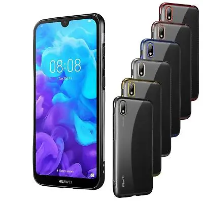 Case For Huawei Y5 2019 (AMN-LX1) Silicone Electroplating Shock Proof Phone Gel • £3.45