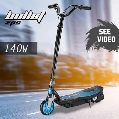 $179 • Buy BULLET ZPS 140W Kids Electric Scooter Foldable Motorised Boys Ride Blue