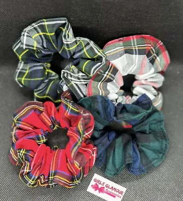 Burns Night Tartan Scrunchies Hairband Headband Elastic Band Hair Bow Tie Stag • £4.99