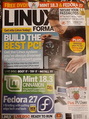 Linux Format Build The Best PC! & Much More W/free DVD Mint 18.3& Fedora#233 17 • £11.05