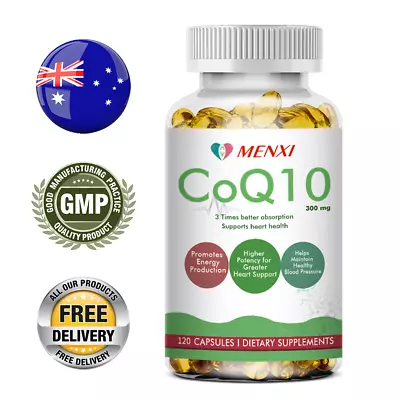 COQ 10 Coenzyme Q-10 300mg Heart Health Support Increase Energy & Stamina • $20.69