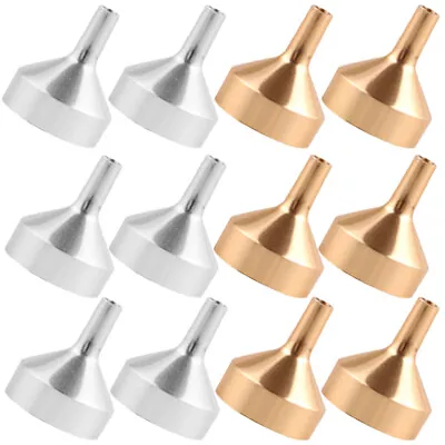 12Pcs Household Portable Metal Metal Funnel Funnel Tiny Funnel For Home • $7.87