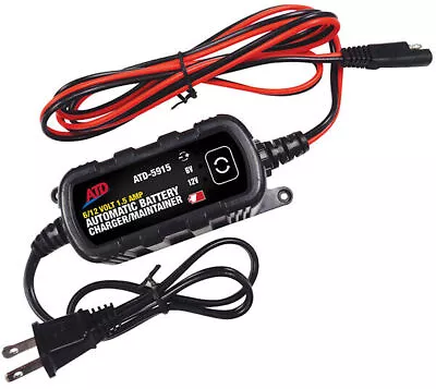 ATD 5915 6/12 Volt 1.5 Amp Automatic Battery Charger/Maintainer • $32.48