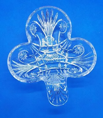 Glass Clover Mid Century Trinket Dish Indiana Glass • $6.99