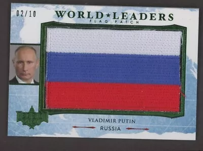 2020 Decision World Leaders Green Foil Vladimir Putin Flag Patch 2/10 • $26