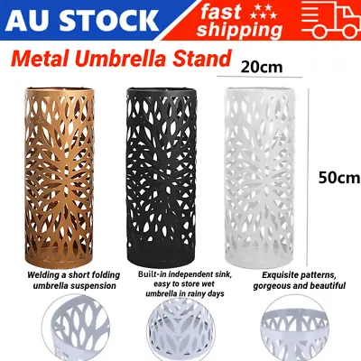 $51.19 • Buy Metal Modern Umbrella Stand Holder Umbrella Floor Garden Outdoor Parasol Base AU