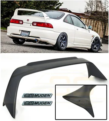 MUGEN Style Rear Lid Wing Spoiler Black Emblem Pair For 94-01 Acura Integra DC2 • $179.98