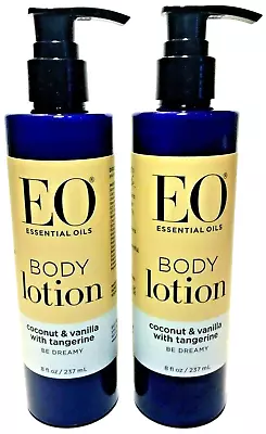 (2 ) EO Essential Oils - Coconut & Vanilla With Tangerine - BODY LOTION - 8 Oz   • $32.95