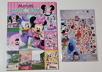 Disney Minnie Mouse Activity Coloring Book With Stickers + Disney 100 Stickers • $10